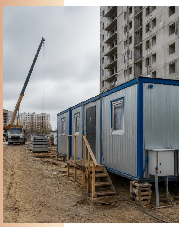 Аренда строительных вагончиков для рабочих в Уссурийске